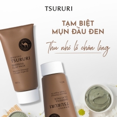 Tsururi - Mặt Nạ Thải Độc Bùn Khoáng Tsururi Ghassoul 150g (Da Dầu, Da Thường)