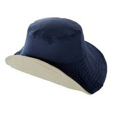 SAKURA_Mũ chống tia cực tím 2 mặt Cool Max 99% UV Cut - UPF 50+ (Màu navy và be)