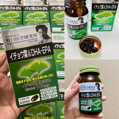 Noguchi - Viên Uống Bổ Não DHA EPA Ginkgo Noguchi Chiết Xuất Lá Bạch Quả (60 Viên)