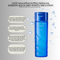 Shiseido - Nước Hoa Hồng Shiseido AquaLabel White Care Lotion Moist Dưỡng Trắng Da 200mL
