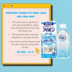 Kobayashi - Nước Rửa Mắt Eyebon W Vitamin Kobayashi Premium Nhật Bản (Màu Xanh Dương)