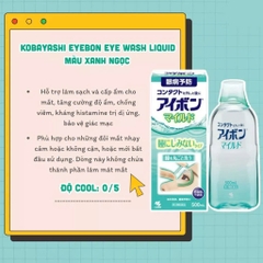 Kobayashi - Nước Rửa Mắt Eyebon W Vitamin Kobayashi Premium Nhật Bản (Màu Xanh Ngọc)