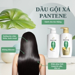 PANTENE - Bộ Dầu Gội Xả Pantene Màu Xanh Lá 270ml+270g (Dành Cho Tóc Mỏng Yếu)