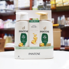 PANTENE - Bộ Dầu Gội Xả Pantene Màu Xanh Lá 270ml+270g (Dành Cho Tóc Mỏng Yếu)