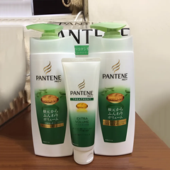 Pantene - Bội Dầu Gội & Xả Pantene Sét 3 Màu Xanh Lá