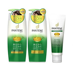 Pantene - Bội Dầu Gội & Xả Pantene Sét 3 Màu Xanh Lá