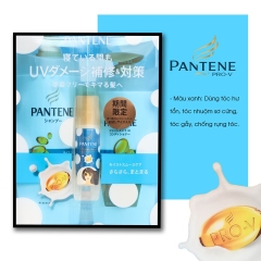 Pantene - Set Dầu Gội Dầu Xả Pantene Màu Xanh Chống Hư Tổn Từ Tia UV (450ml+450ml+30ml)