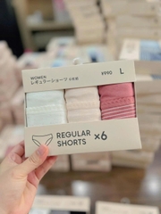 Gu Uniqlo - Set 6 Chiếc Quần Chip Gu Uniqlo Nhật Bản (Size L)