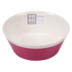 Đĩa nhựa sâu lòng màu ghi, size 18cm Kokubo
