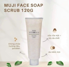 Muji - Sữa Rửa Mặt Tẩy Tế Bào Chết Muji Face Soap Scrub 120gr