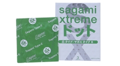 Sagami - Bao Cao Su Sagami Xtreme White Có Gai 0.03mm - 3 Chiếc