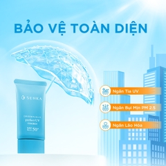Senka - Combo Senka Làm Sạch Và Chống Nắng Cho Da Mụn