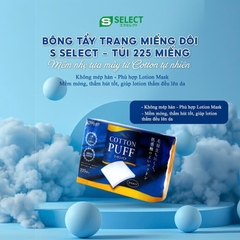 S Select - Set 2 Hộp Bông Tẩy Trang Cotton Puff Nhật Bản (80 cái/hộp)