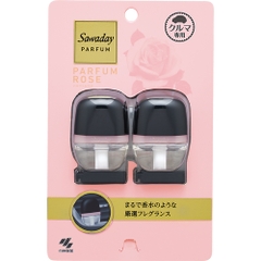 KOBAYASHI_Set 2 nước hoa ô tô Sawaday Parfum Rose Kobayashi (6ml x 2)