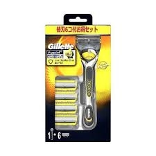 GILLETTE_Set 4 lưỡi dao cạo râu Gillette Fusion Nhật Bản 5 lưỡi kép ( màu xanh)
