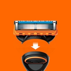 Gillette Fusion - Set 4 Lưỡi Dao Cạo Râu Gillette Fusion Nhật Bản 5+1 Lưỡi Kép (Mẫu 3)