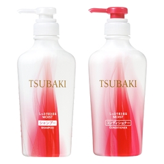 Shiseido - Bộ Dầu Gội Và Dầu Xả Dưỡng Ẩm Và Giữ Nếp Shiseido Tsubaki Moist 450ml