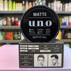 Shiseido - Gel Vuốt Tóc Uno Matte 80g Tạo Kiểu Tóc Vuốt Dựng Phong Cách
