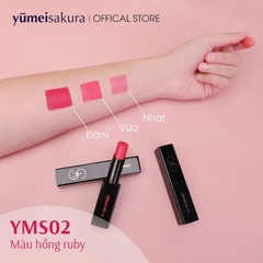 YumeiSakura - Son Dưỡng YumeiSakura Collagen YMS02 Ruby (Hồng Ruby)
