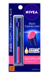 Nivea - Son Dưỡng Rich & Care Camellia Pink SPF20 PA++ Màu Hồng