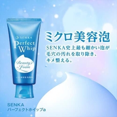 Senka - Sữa Rửa Mặt Senka Perfect Whip Chiết Xuất Tơ Tằm Trắng 120g (Bản Nội Địa)