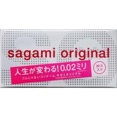 Sagami Original - Hộp 20 Bao Cao Su 0.02 Siêu Mỏng Nhật Bản