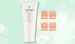 Sakura Beauty - Sữa Rửa Mặt Dành Cho Da Nhờn Mụn Deep Purifying Cleansing Foam 100g