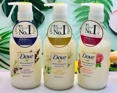 DOVE_Sữa Tắm Dưỡng Ẩm Trắng Da Dove Botanical Selection 500G hương hoa hồng