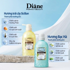 Diane - Sữa Tắm Tinh Dầu Moist Diane Botanical Refresh & Moist Body Soap Hương Trái Cây 500ml