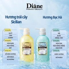 Diane - Sữa Tắm Tinh Dầu Moist Diane Botanical Refresh & Moist Body Soap Hương Trái Cây 500ml