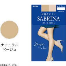 GUNZE - Quần Tất Sabrina Shape Định Hình Thon Chân Kháng Khuẩn 389 Size M (Màu Da Sáng)
