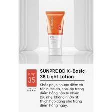 SAKURA_KEM CHỐNG NẮNG CHO DA NHẠY CẢM SUNPRE DD X-Basic 35 Light Suncreen Lotion 60ml