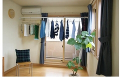 Thanh treo không cần khoan vít Heian (đế vuông, 50cm kéo dài75cm)