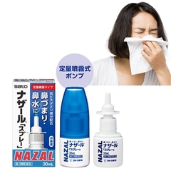 Nazal - Thuốc Xịt Mũi Nhật Bản Giảm Nghẹt Mũi, Viêm Xoang, Sổ Mũi Hiệu Quả (30ml)