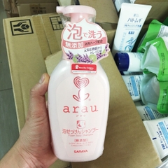 Tokyo Saraya - Dầu Gội Đầu Tạo Bọt Arau Tokyo Saraya Nhật Bản 500ml Chiết Xuất Từ Thảo Mộc Dưỡng Cho Tóc Và Da Đầu Bóng Khỏe Cho Bé