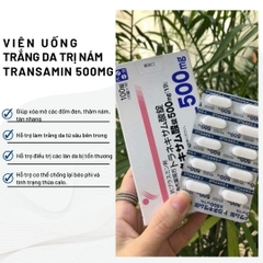 Transamin - Viên Uống Dưỡng Trắng Da Hỗ Trợ Trị Nám Transamin 500mg