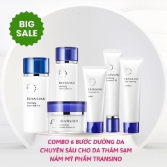 Transino Nhật Bản - Combo 6 Bước Dưỡng Da Chuyên Sâu Cho Da Thâm Sạm Nám
