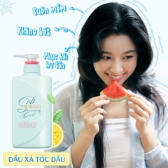Tsubaki - Cặp Dầu Gội Xả Sạch Dầu Mát Lạnh & Phục Hồi Hư Tổn Tsubaki Premium Cool & Repair Shampoo 490mlx2