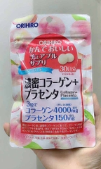 ORIHIRO_Viên nhai Collagen + Placenta Orihiro túi 90 Viên