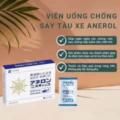 Anerol - Viên Uống Chống Say Tàu Xe Anerol Nhật Bản Hộp 3 Liều