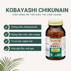 KOBAYASHI - Viên uống hỗ trợ điều trị viêm xoang Kobayashi Chikunain 112 viên