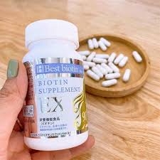 SAKURA_Viên Uống Hỗ Trợ Mọc Tóc Biotin Supplement Ex 90 Viên