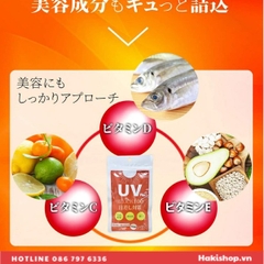 Hayari - Viên Uống Chống Nắng UV Plus+ Block100 Nhật Bản