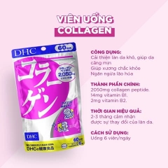 DHC - Viên Uống Bổ Sung Collagen Nhật Bản Gói 30 Ngày (180 Viên)