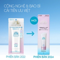 (New 2024) Anessa Brightening Uv Sunscreen - Gel Chống Nắng Dưỡng Sáng Da Nâng Tông 90g