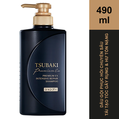 TSUBAKI - Dầu Gội Phục Hồi Hư Tổn Nặng & Giảm Gãy Rụng 490ml Premium EX Intensive Repair Shampoo