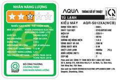 Tủ lạnh Aqua Inverter 550 lít Side By Side AQR-S612XA(WCB) Model mới 2024