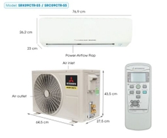 Điều hòa Mitsubishi Heavy 24.000BTU 1 chiều SRK/SRC24CS-S5