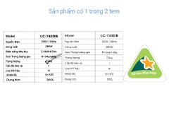 Tủ mát Alaska 382 lít LC 743DB