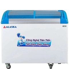 Tủ kem Alaska KC-203S mặt kính cong 203 lít